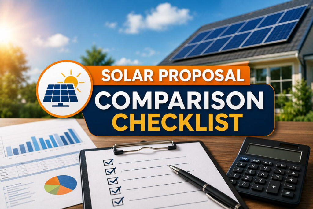 Solar Proposal Comparison Checklist