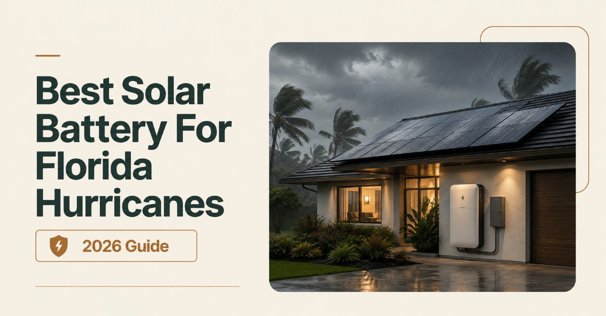 Best Solar Battery For Florida Hurricanes 2026 Guide