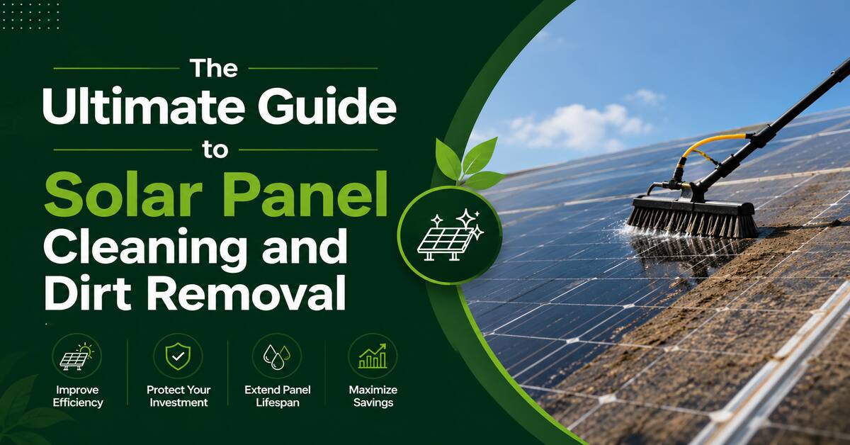 The Ultimate Guide to Solar Panel Cleaning and Dirt Removal