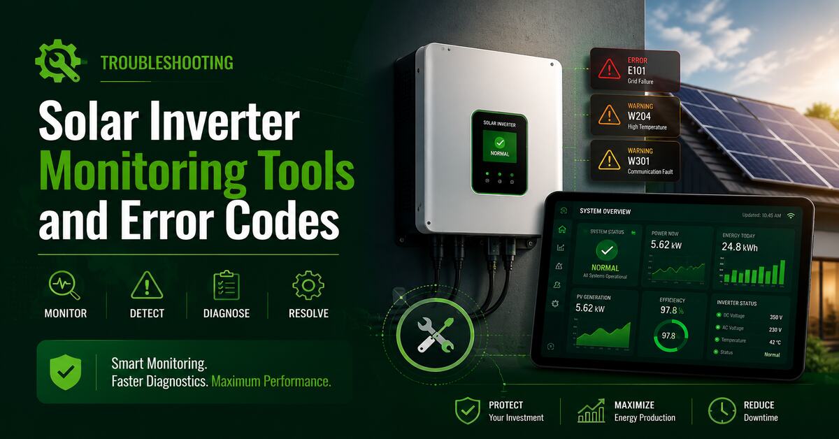 Troubleshooting Inverter Monitoring Tools and Error Codes