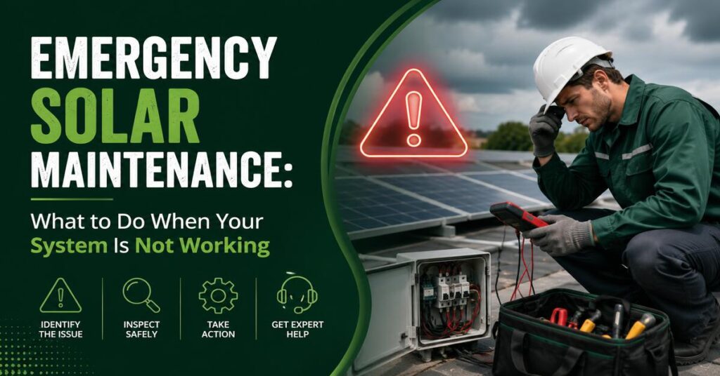 Emergency Solar Maintenance: What to Do When Your System Is Not Working