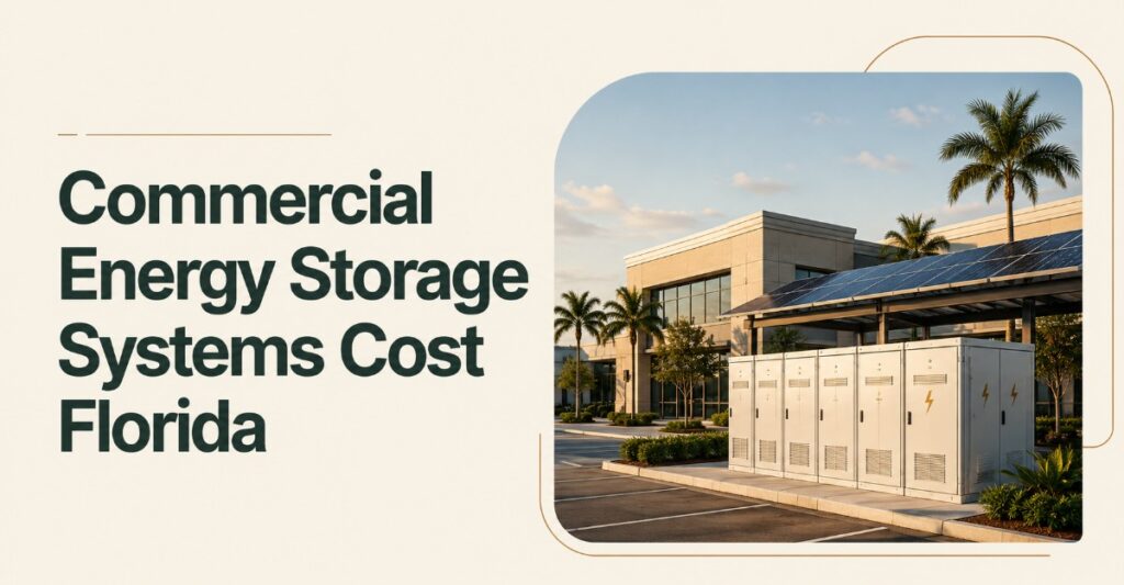 Commercial Energy Storage Systems Cost Florida