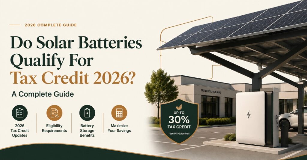 Do Solar Batteries Qualify For Tax Credit 2026 A Complete Guide