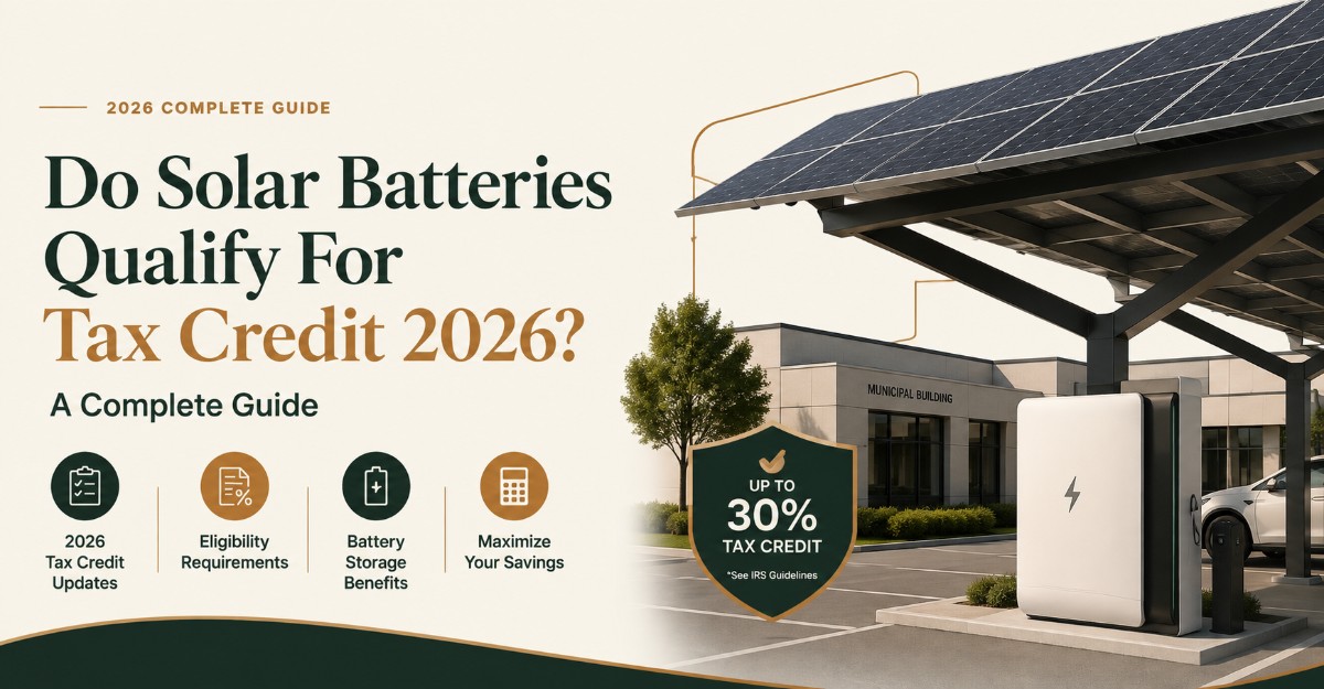 Do Solar Batteries Qualify For Tax Credit 2026 A Complete Guide