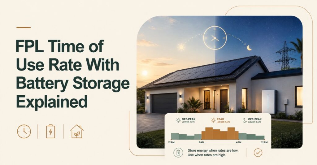 FPL Time of Use Rate With Battery Storage Explained