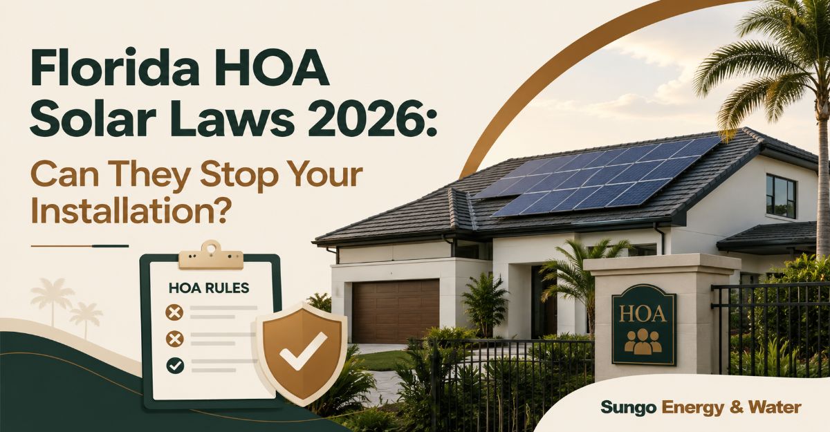 Florida HOA Solar Laws 2026 Can They Stop Your Installation