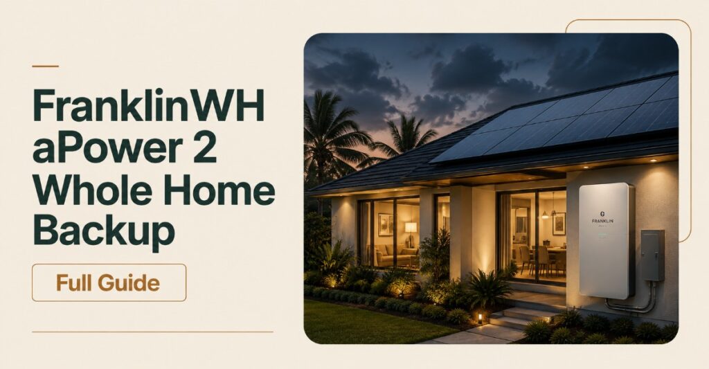 FranklinWH aPower 2 Whole Home Backup Full Guide