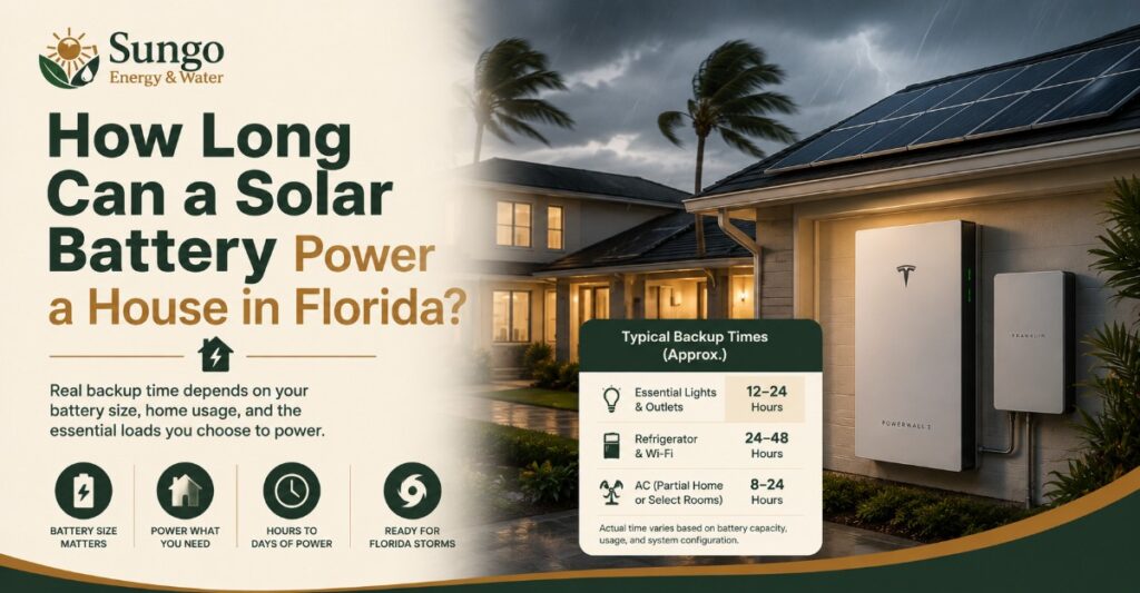 How Long Can a Solar Battery Power a House in Florida