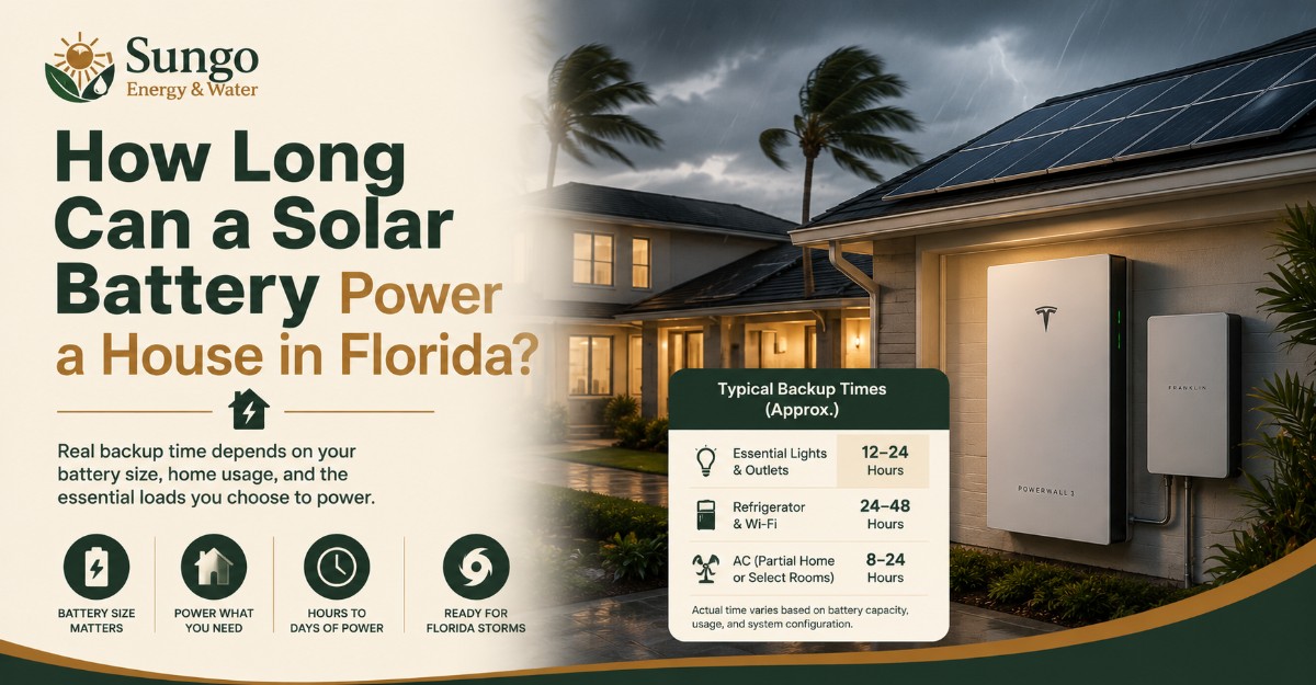How Long Can a Solar Battery Power a House in Florida