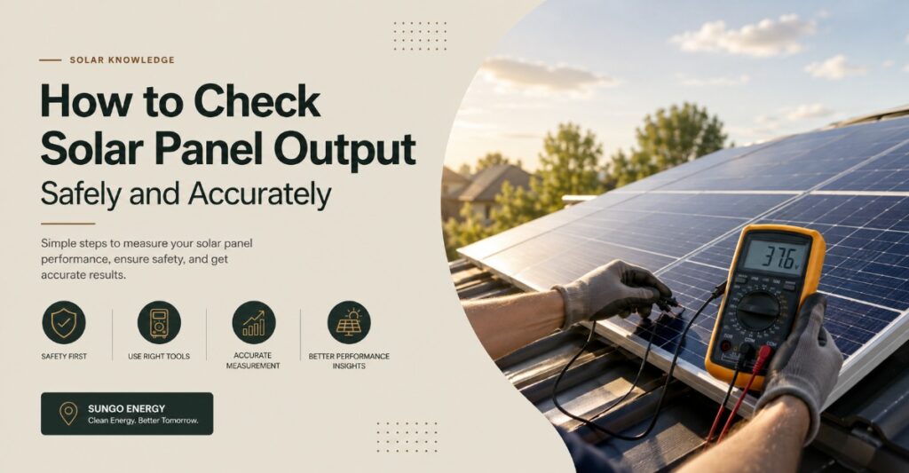 How to Check Solar Panel Output Safely and Accurately
