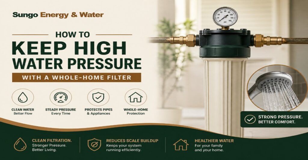 How to Keep High Water Pressure with a Whole-Home Filter