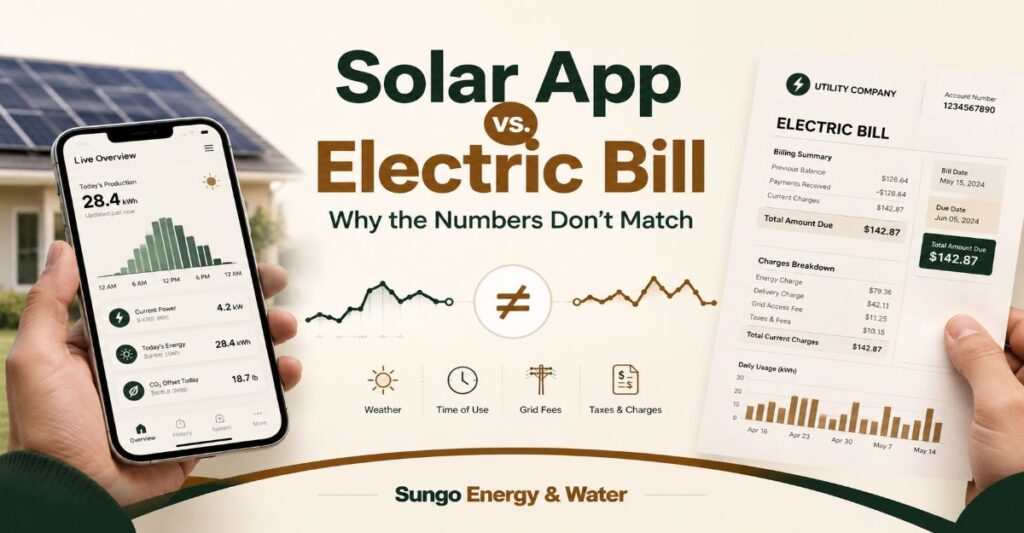 Solar App vs. Electric Bill