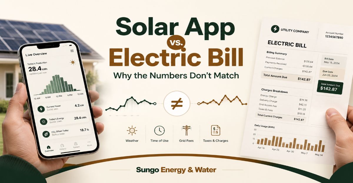 Solar App vs. Electric Bill