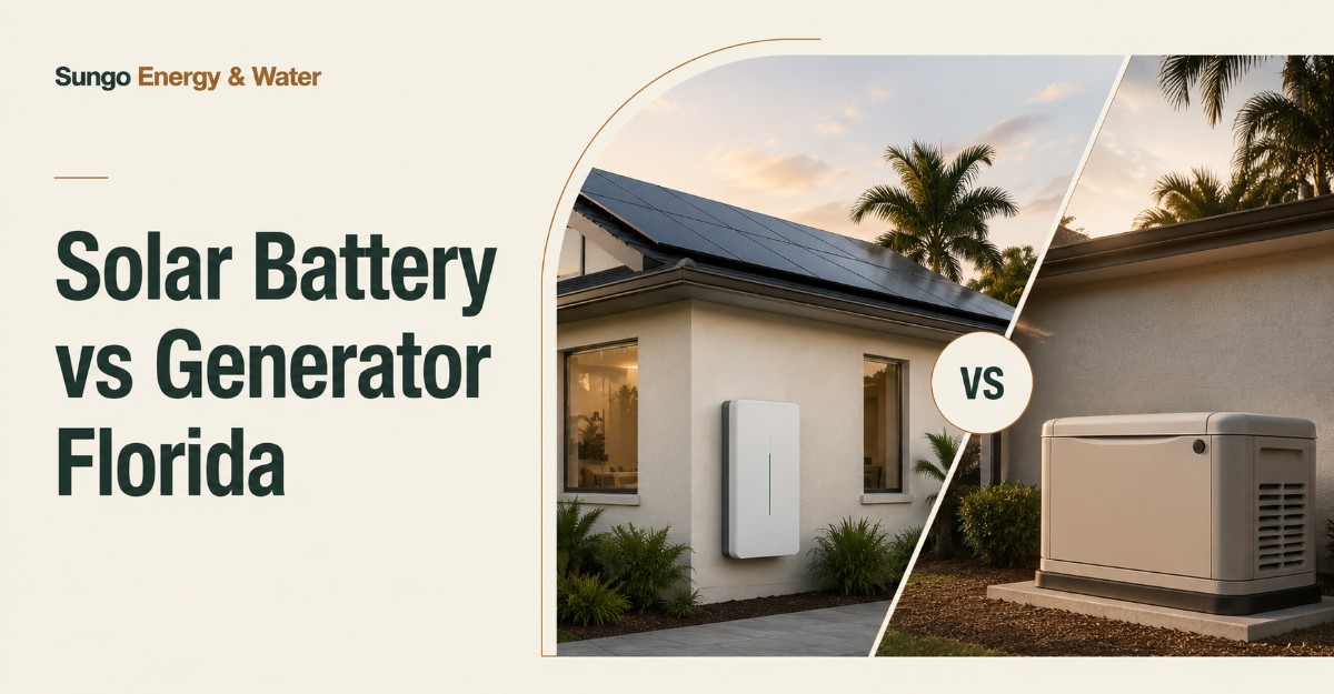 Solar Battery vs Generator Florida