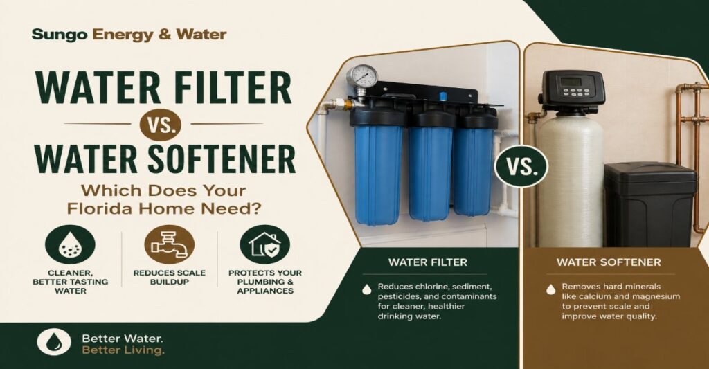 Water Filter vs. Water Softener Which Does Your Florida Home Need