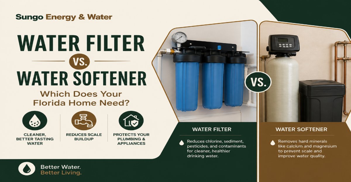 Water Filter vs. Water Softener Which Does Your Florida Home Need