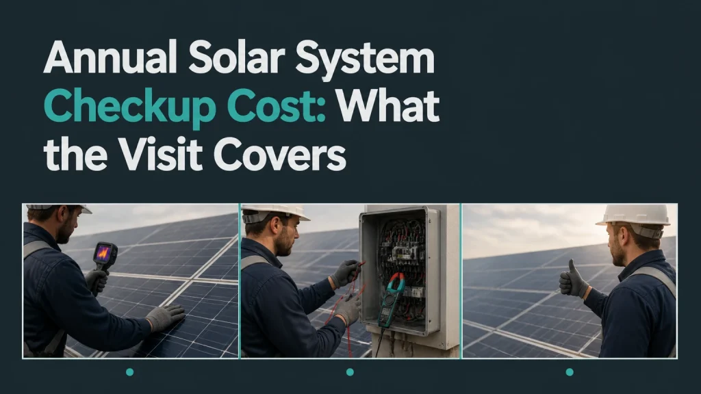 annual solar system checkup cost