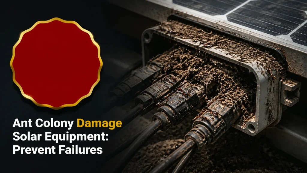 ant colony damage solar equipment