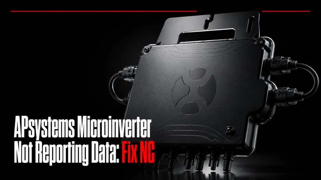 apsystems microinverter not reporting data