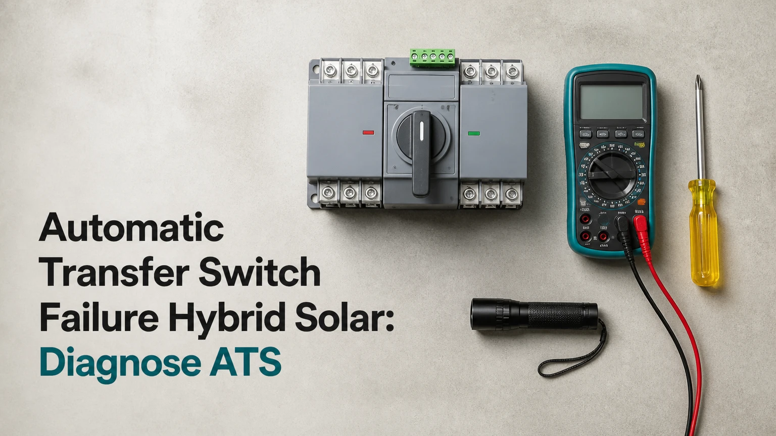 automatic transfer switch failure hybrid solar