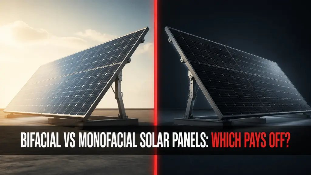 bifacial vs monofacial solar panels