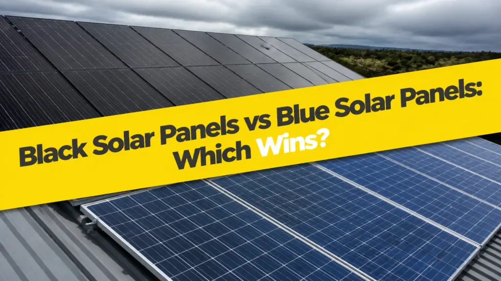 black solar panels vs blue solar panels