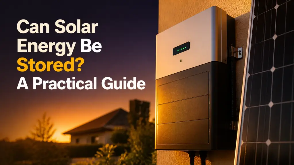 Can Solar Energy Be Stored? A Practical Guide