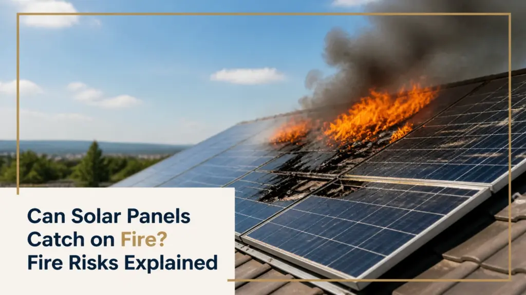 can solar panels catch on fire