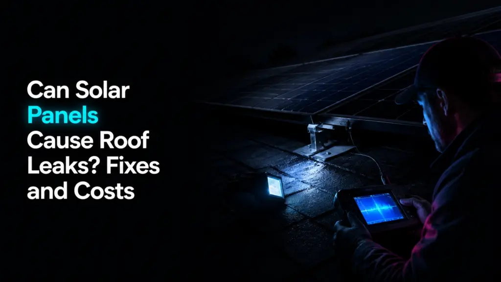 can solar panels cause roof leaks