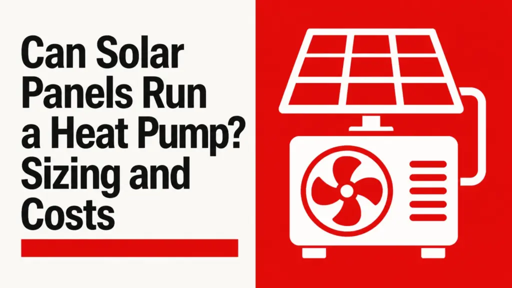 can solar panels run a heat pump