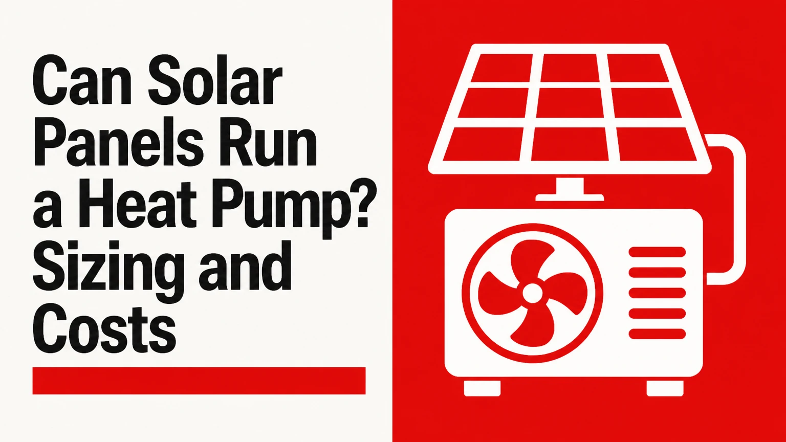 can solar panels run a heat pump