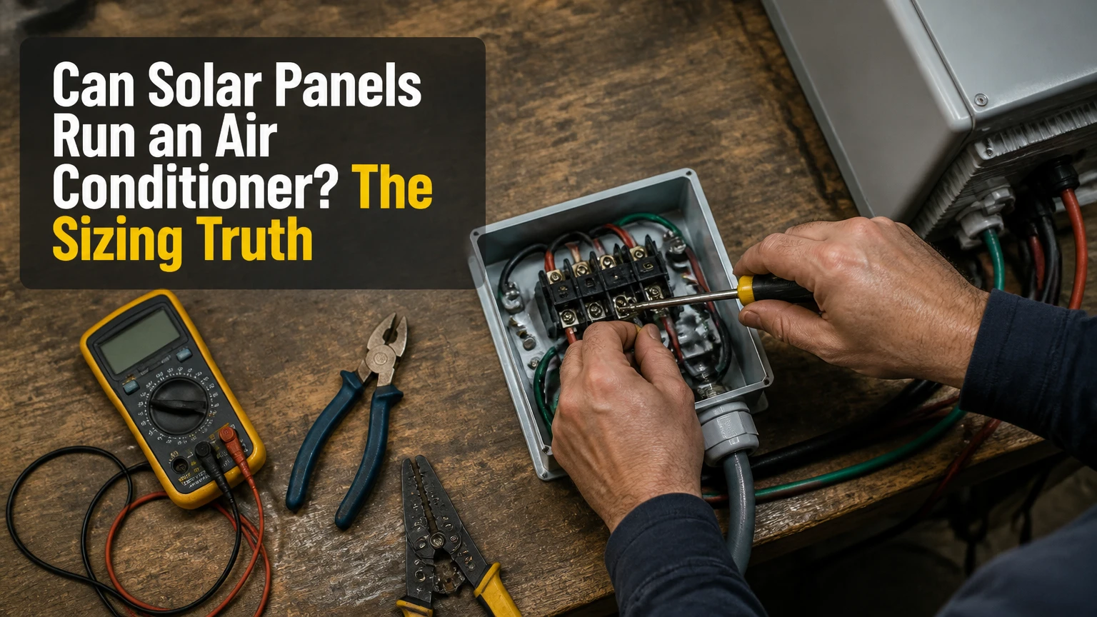 can solar panels run an air conditioner