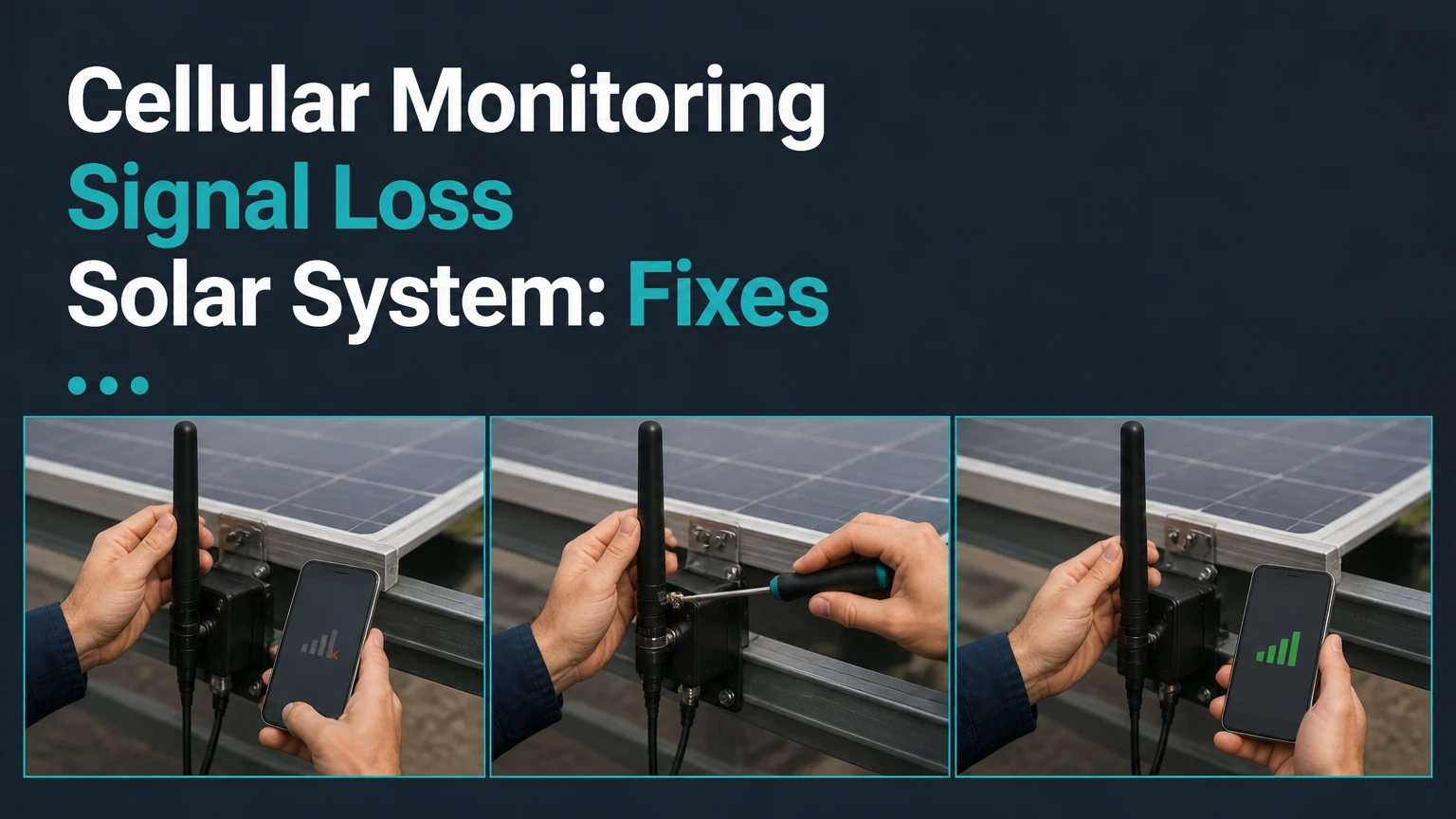 cellular monitoring signal loss solar system
