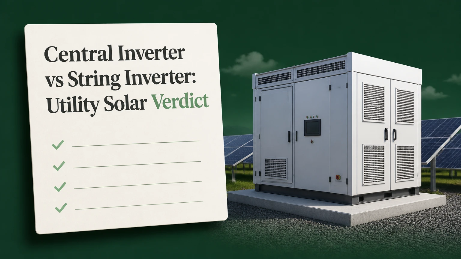 central inverter vs string inverter