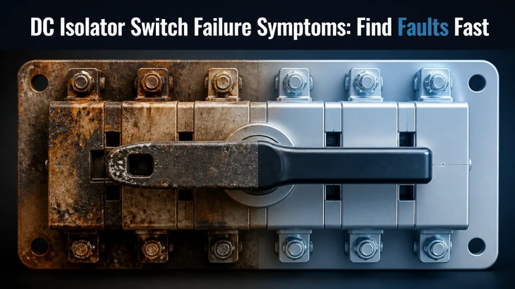 dc isolator switch failure symptoms