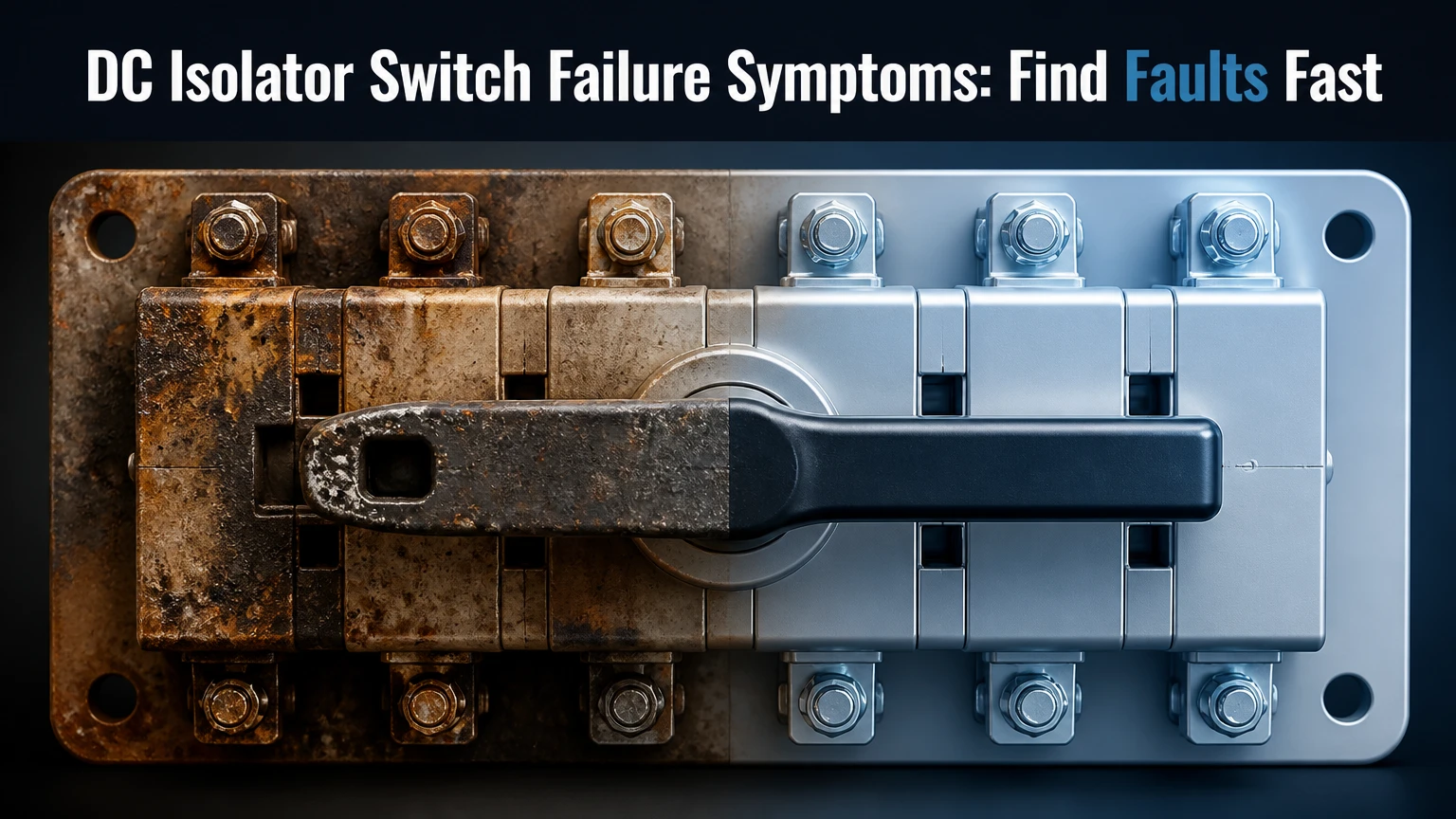 dc isolator switch failure symptoms