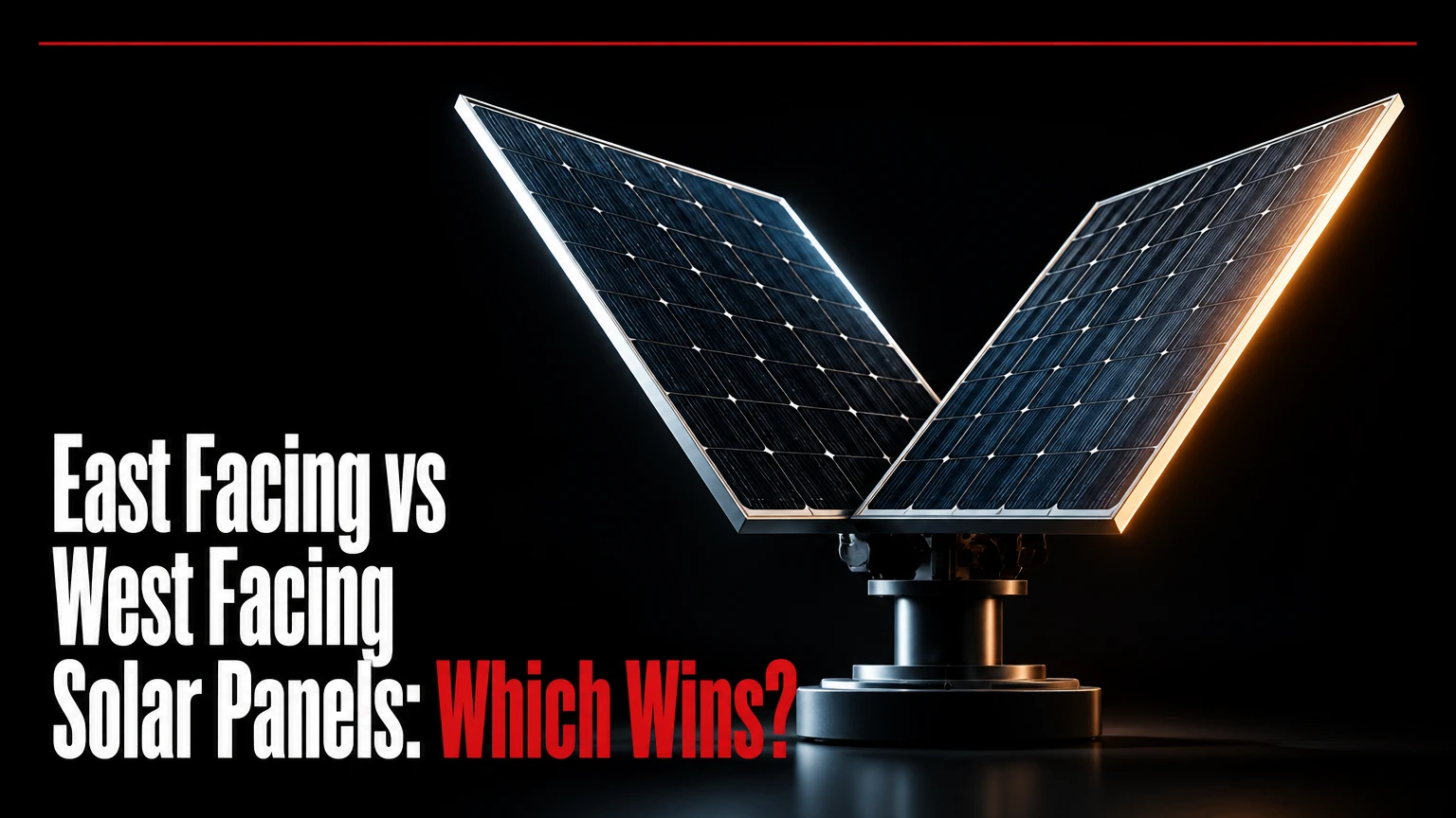 east facing vs west facing solar panels