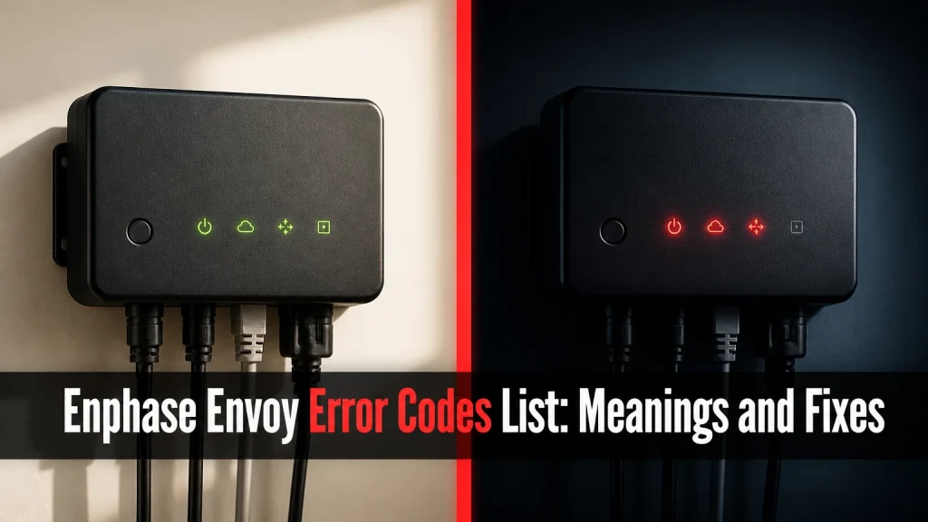 enphase envoy error codes list