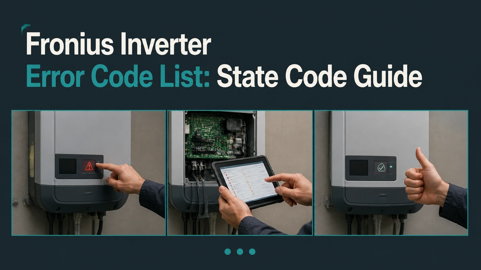 fronius inverter error code list