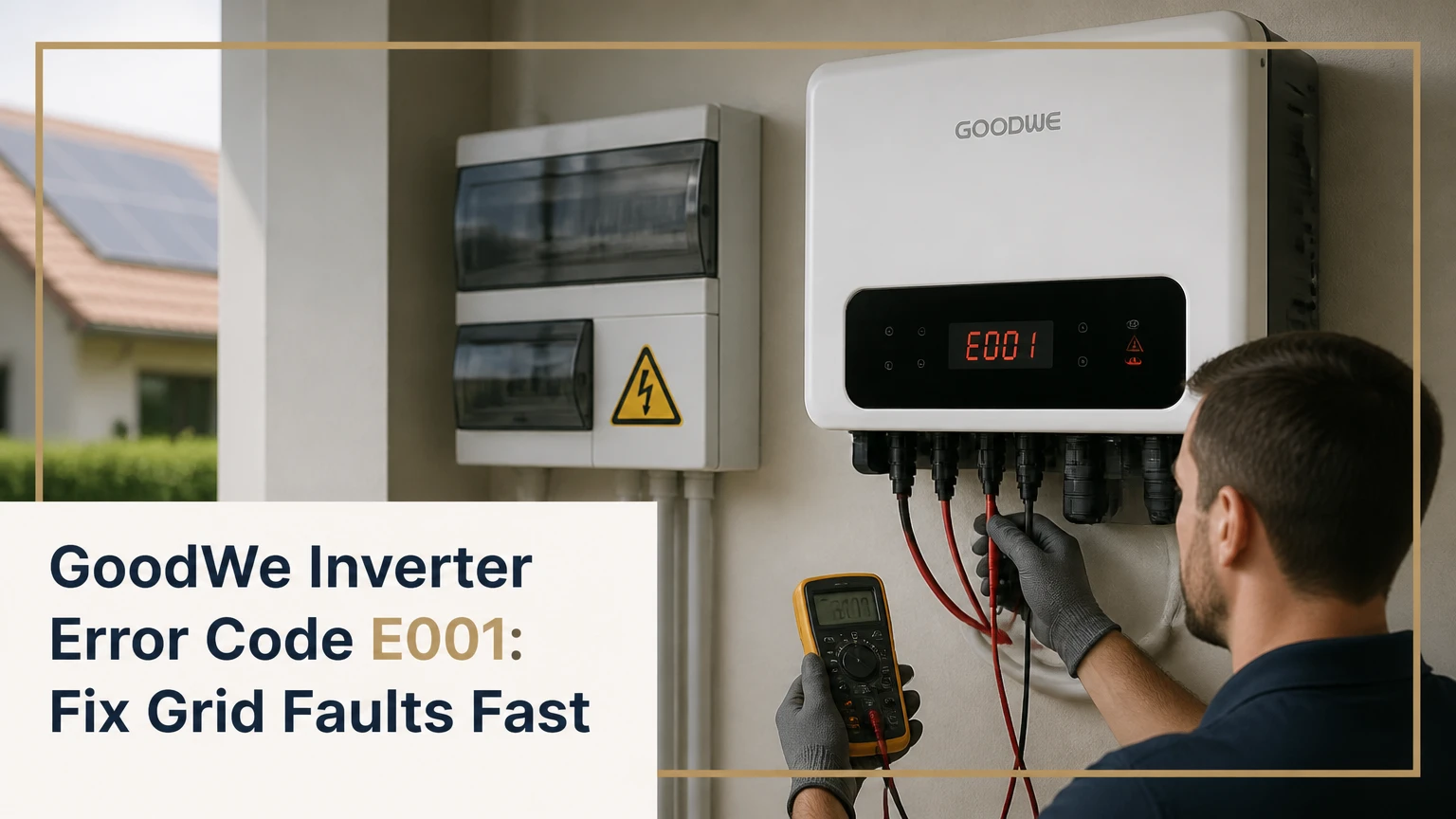 goodwe inverter error code e001