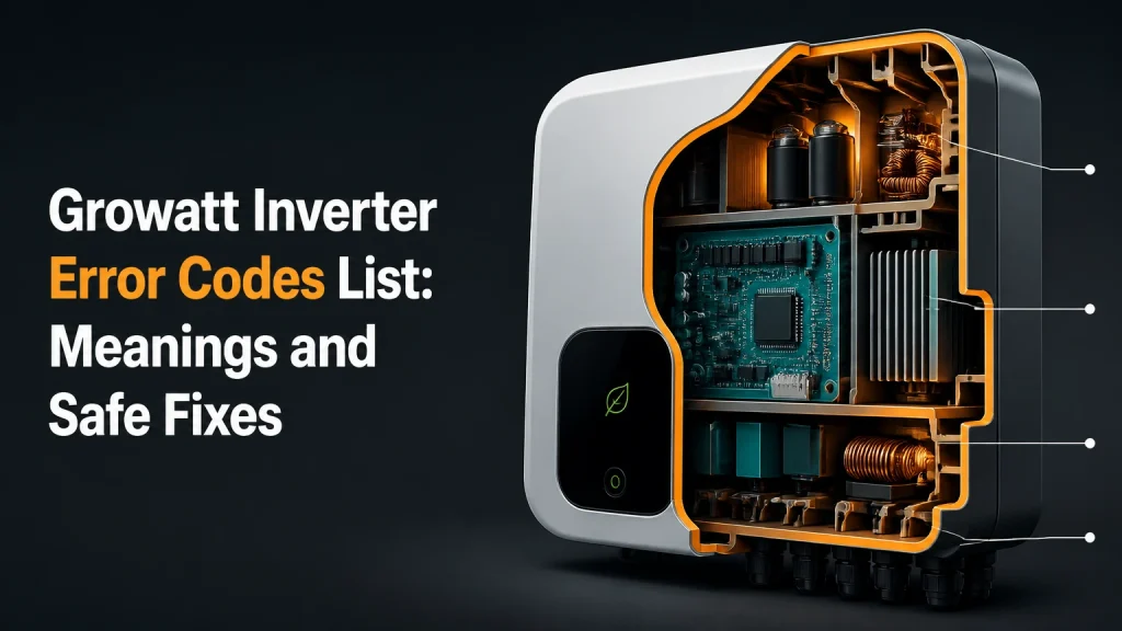 growatt inverter error codes list