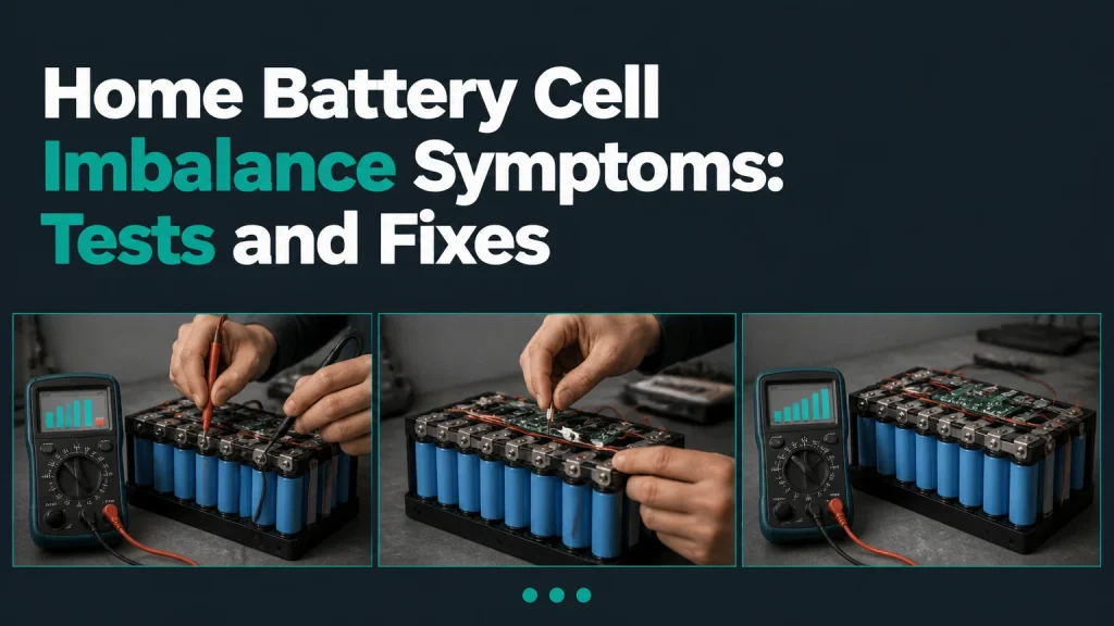 home battery cell imbalance symptoms