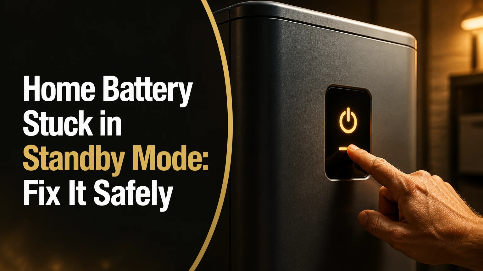 home battery stuck in standby mode