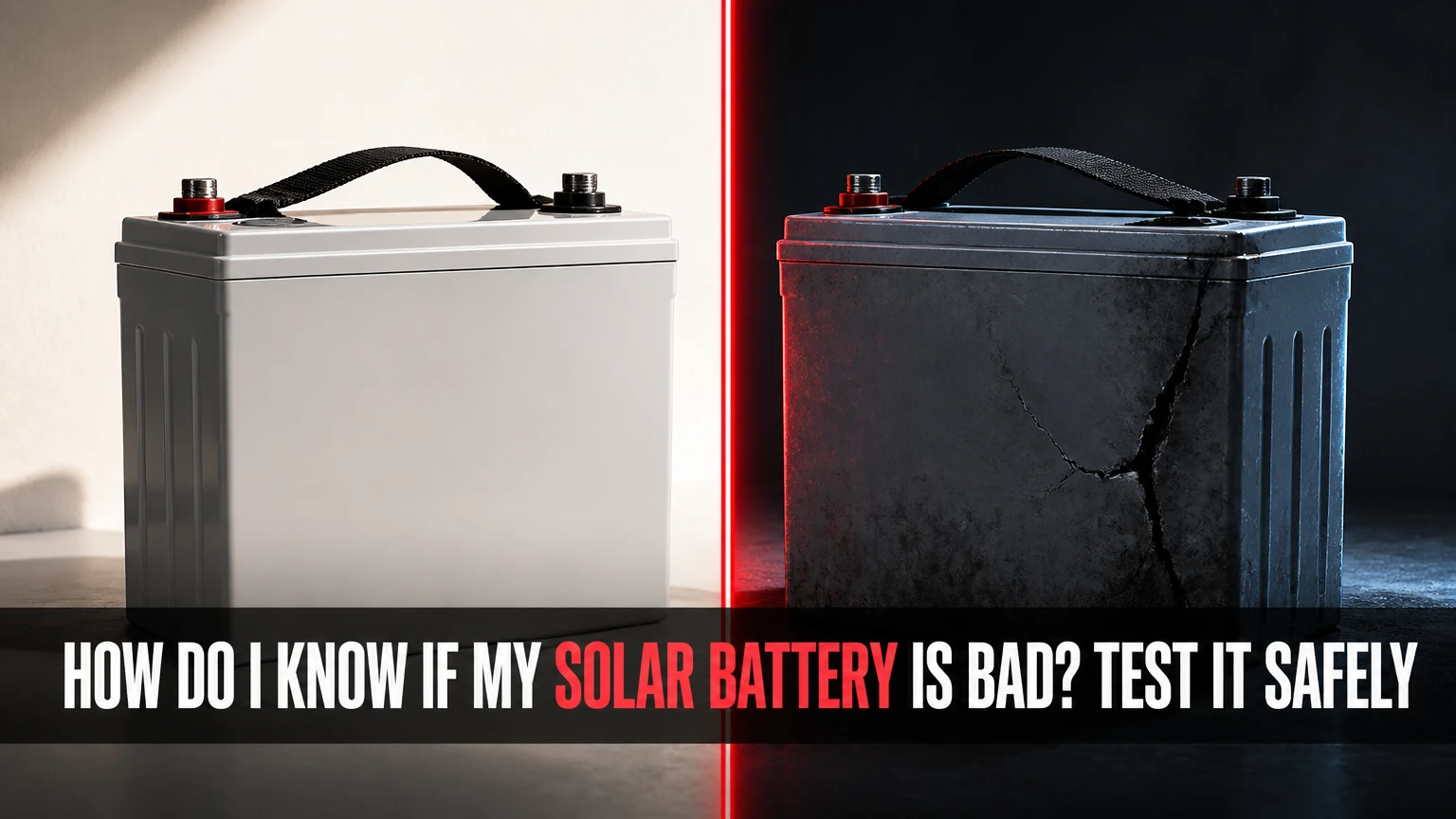 how do i know if my solar battery is bad