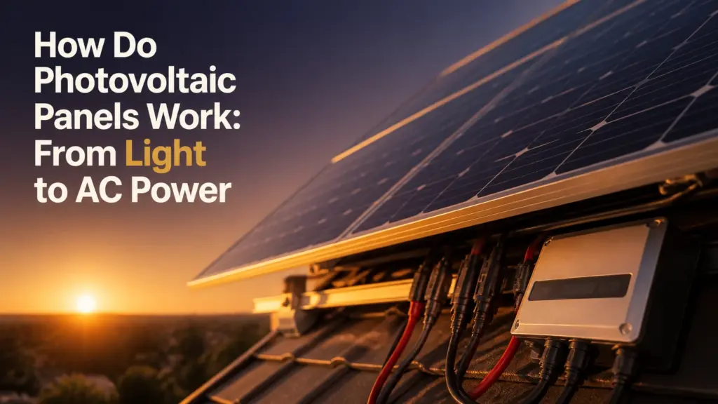 how do photovoltaic panels work