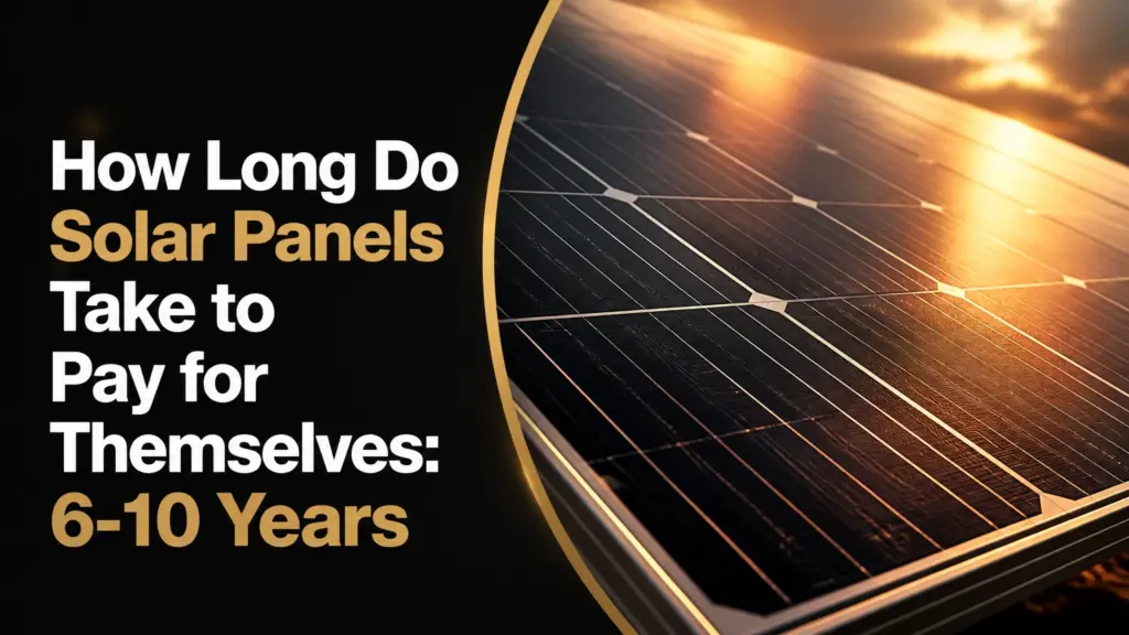 How Long Do Solar Panels Take to Pay for Themselves: 6-10 Years