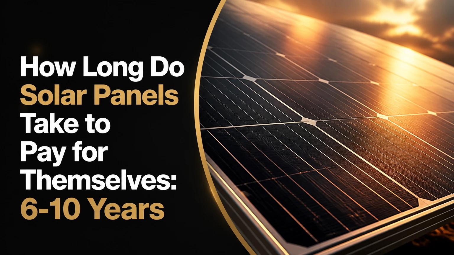 How Long Do Solar Panels Take to Pay for Themselves: 6-10 Years
