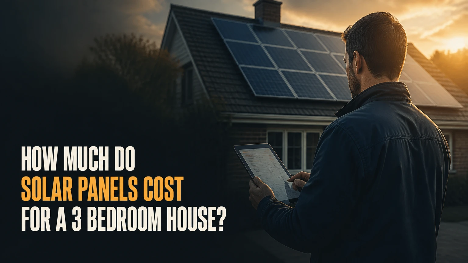 how much do solar panels cost for a 3 bedroom house