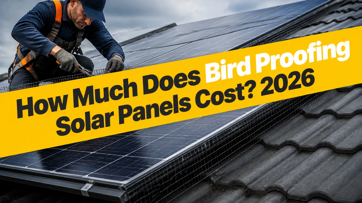 how much does bird proofing solar panels cost