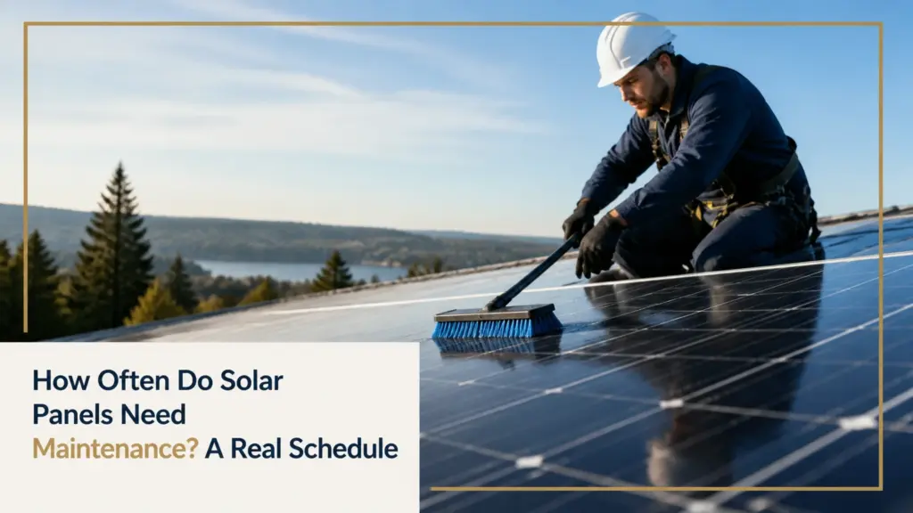 How Often Do Solar Panels Need Maintenance? A Real Schedule